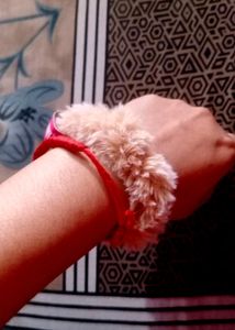 Sponge Women&#39;s Hair Rubber Band Ponytail Holder Fluffy Faux Rope Furry