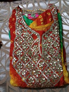 Ethnic Embroidered Suit For Wedding And Festival