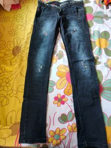 Distressed Denim Jeans