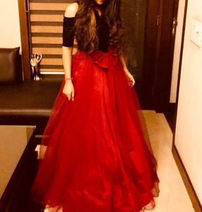 Princess Red Bow Gown