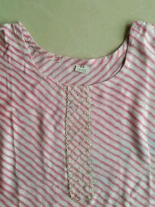 Pink Leheriya Top Size-XXL