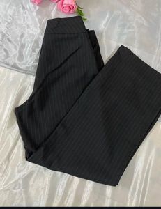 Pinstripe Wide Leg Trousers