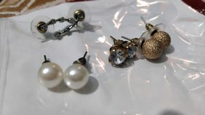 Pack Of 4 Stud Earrings