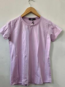 Zara Basic Tee - Lavender