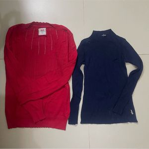 Sweater Bundle: Red & Blue