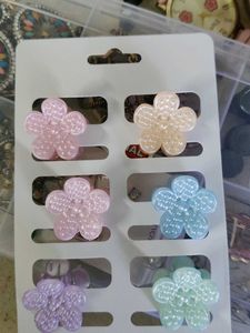 Flower Hair Clips - Pastel Set
