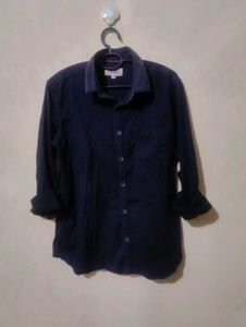 Navy Blue Long Sleeve Shirt