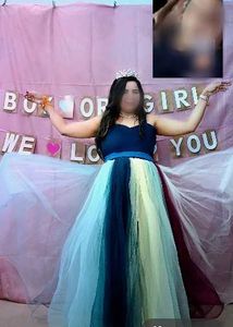 colour full Elegant Party Gown