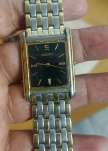 Elegant Two-Tone Slim Watch