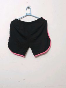 Black &amp; Pink Athletic Shorts