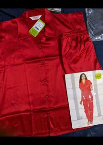 Plain Satin Night Suits