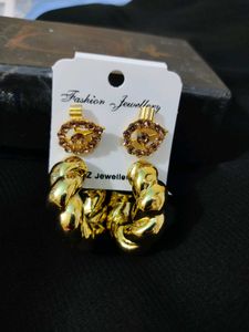 Pretty ,cute Earrings Pair Of 3✨