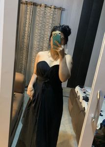 Elegant Black Maxi Dress🎀🖤🦋