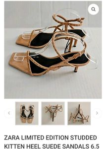 ZARA SUEDE HEELS LIMITED EDITION
