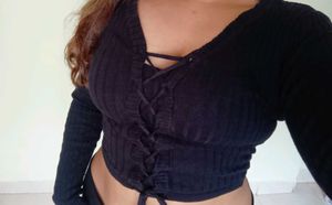 Black Long Sleeve Top