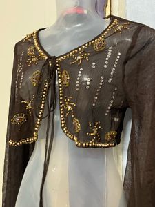 Pintrest korean embroidered mauve jacket