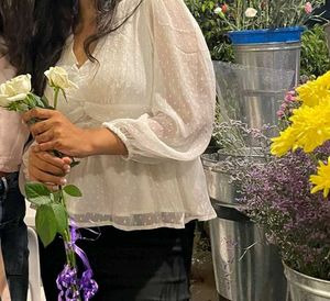 White Long Sleeve Top