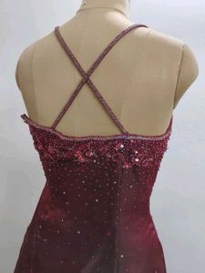Elegant Maroon Gown