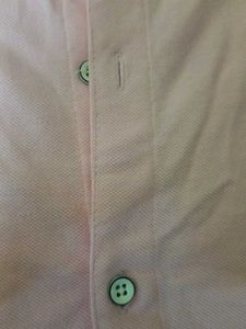 Pink Mandarin Collar Shirt