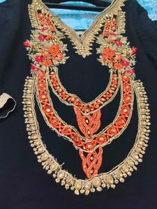 Embroidered Black Kurti