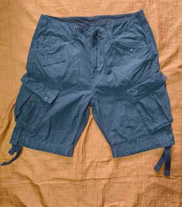 G-Star &#39;Rovic&#39; Cargo Shorts (Faded Black)