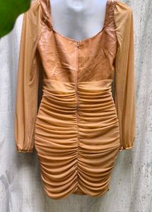 I. Ruched Bodycon Mini Dress