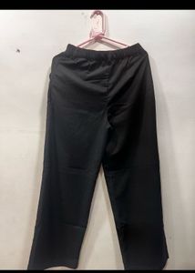 Black Wide Leg Trousers High Rise