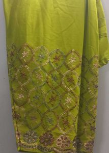 Green Embroidered Kurta