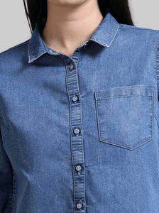 Denim Shirt - Women&#39;s Top