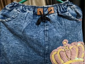 Jeans Trouser Jeggings (Blue) For Girls