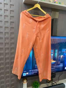 Peach Anarkali Kurta with Dupatta