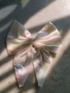 Holographic and Iridescent Hair Bow (Big)Topper