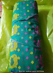 Only This Green Colour  তাঁত জামদানী Sharee Available Right Now....