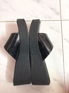 Glossy Platform Sandals