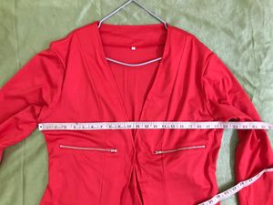 Red Blazer(soft and Stretchy)fits M-XL