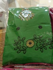 Embroidered Saree 4pc Combo
