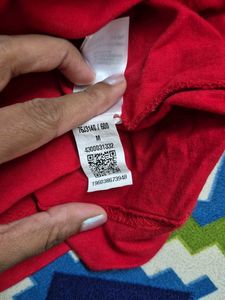 Red V-Neck Tee