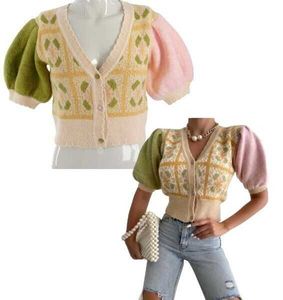 Colourful Cute Knitted Cardigan