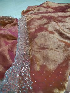 🍑Peach Party Wear Saree