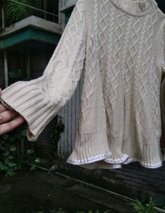 Cream Cable Knit Sweater