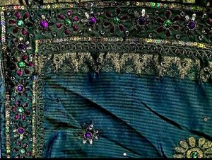 Pure Kanjeevaram Silk Saree Blue Colour