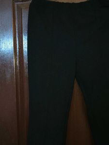 Black Flared Leg Formal Trousers