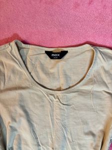 Beige Casual T-Shirt
