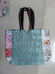 Floral Patchwork Tote Bag