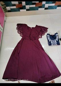 Elegant Maroon Dress