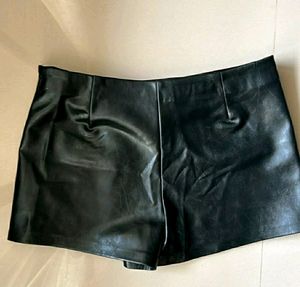 ZARA Faux Leather Skort (New with tags intact)