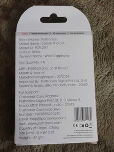 New Portronics Conch Theta A Earphones 🎧