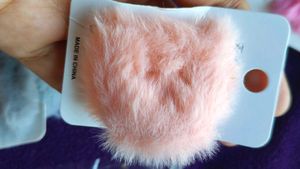 Fluffy Hair Clip 3 Pc