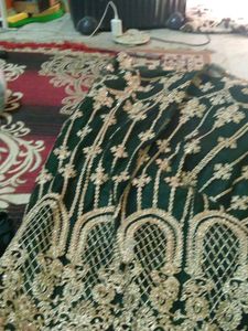 Green Beautiful Dress Only One Time Wear