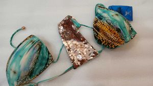 Sequin Bikini Top 34 to 36